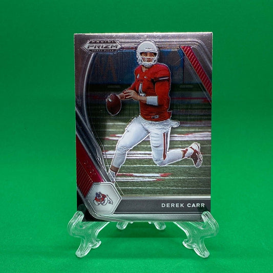 Raw Individual Card: 2021 Prizm Draft Picks Base Set - Derek Carr (#14) - Hails Mary Cards