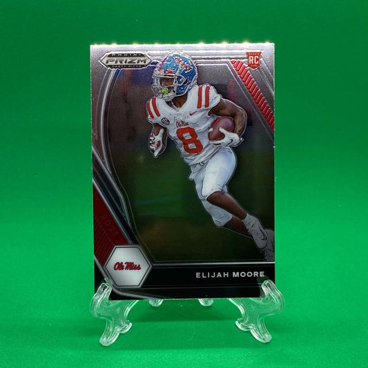 Raw Individual Card: 2021 Prizm Draft Picks Base Set - Elijah Moore (#124) - Hails Mary Cards