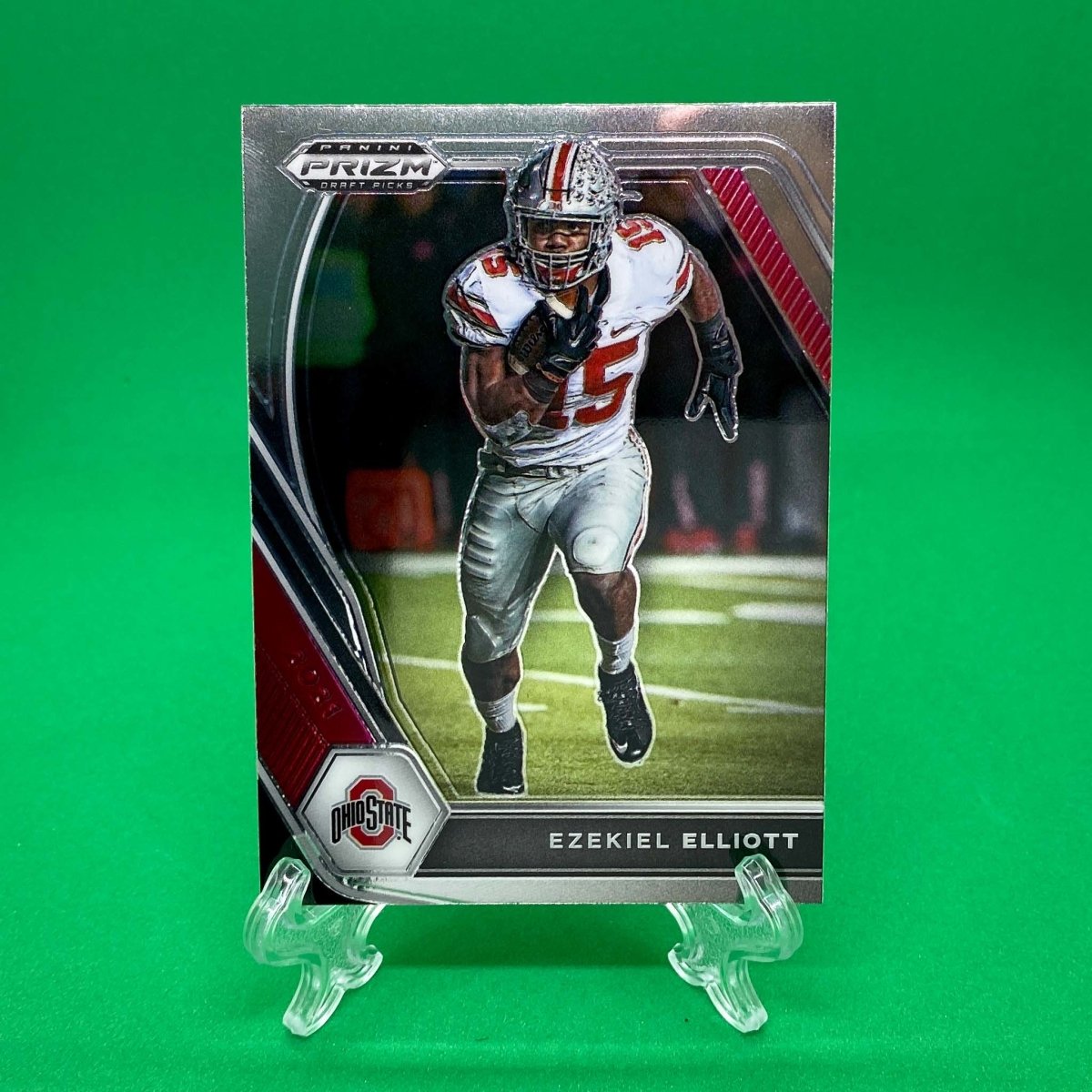 Raw Individual Card: 2021 Prizm Draft Picks Base Set - Ezekiel Elliott (#87) - Hails Mary Cards