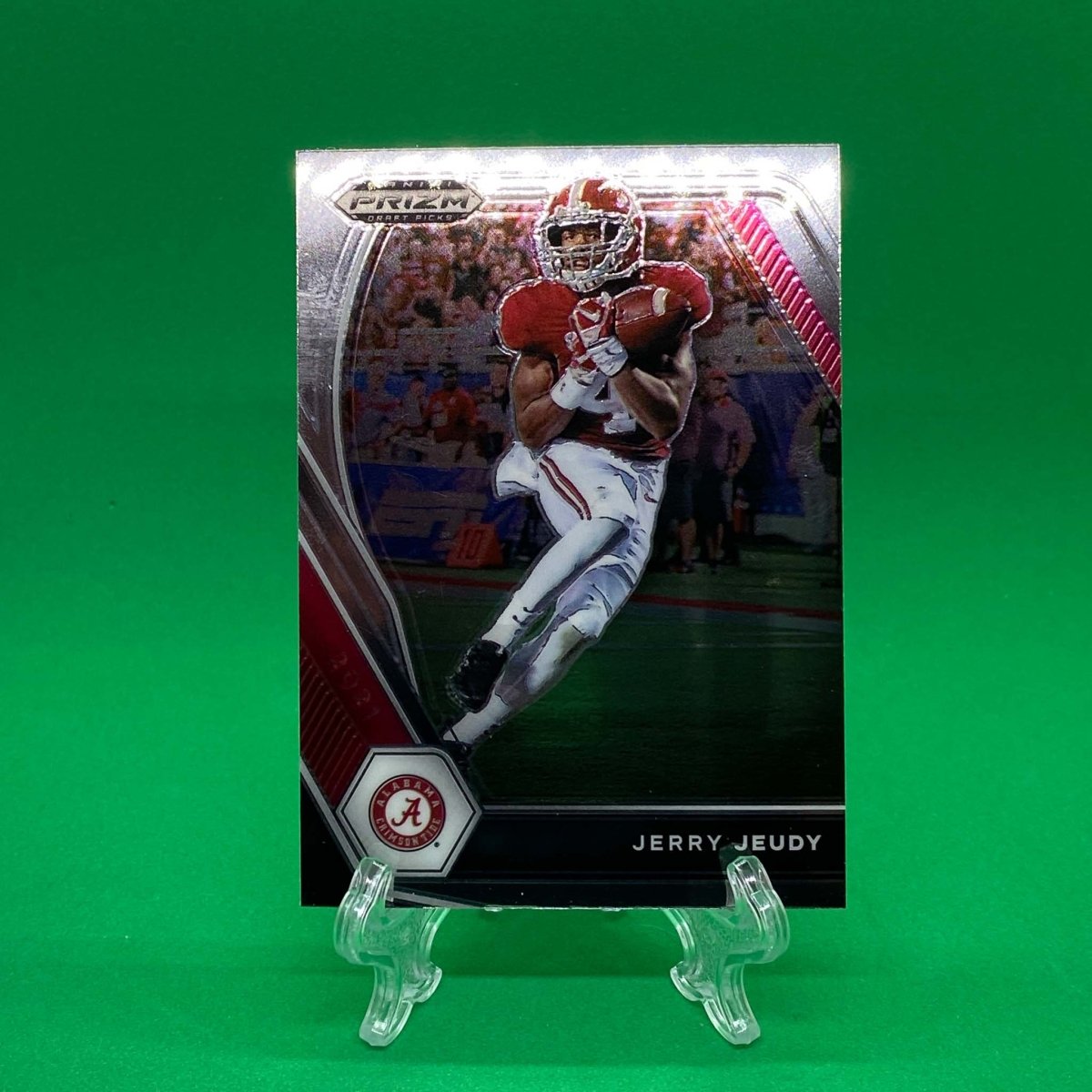 Raw Individual Card: 2021 Prizm Draft Picks Base Set - Jerry Jeudy (#67) - Hails Mary Cards