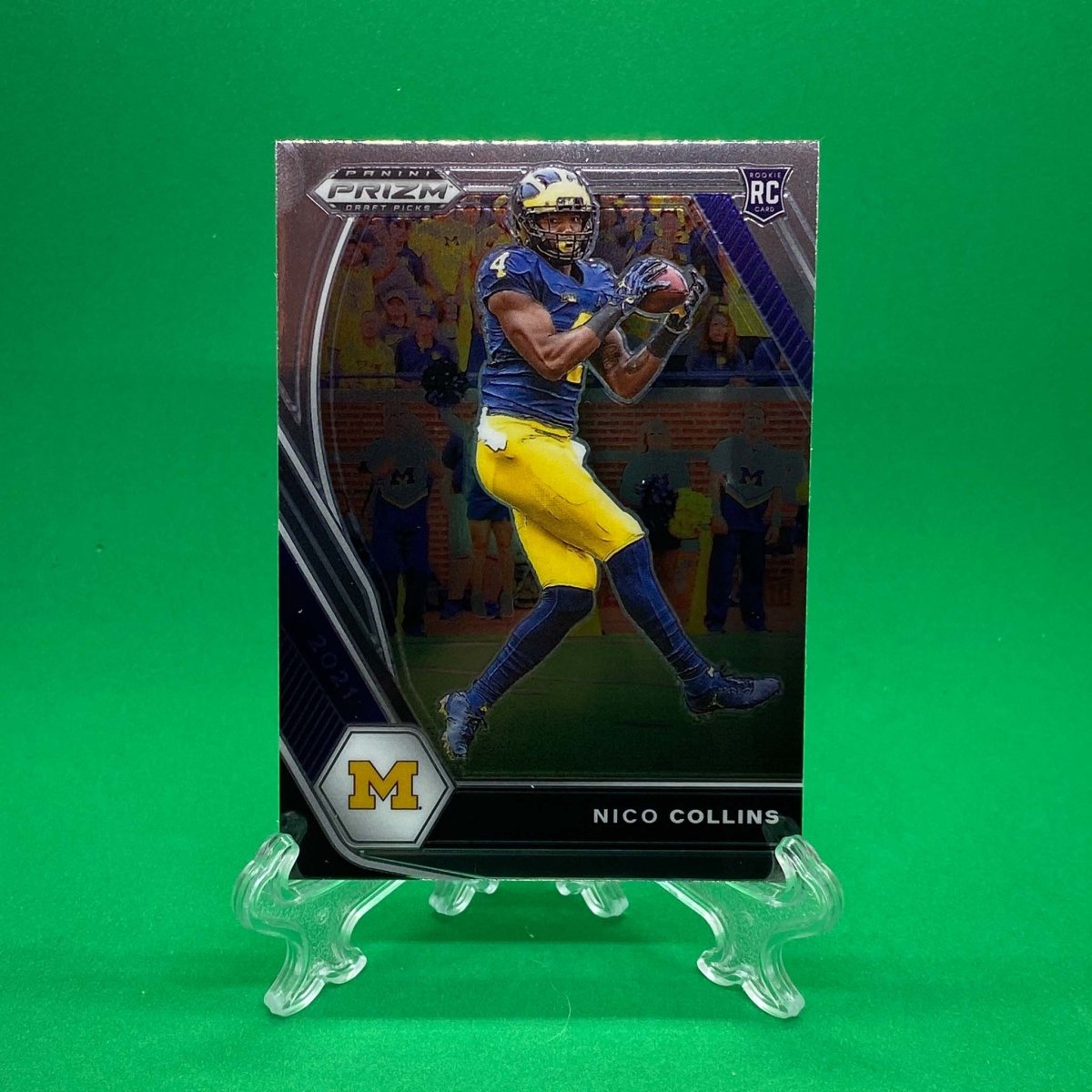 Raw Individual Card: 2021 Prizm Draft Picks Base Set - Nico Collins (#114) - Hails Mary Cards