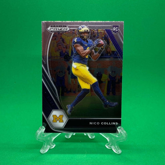 Raw Individual Card: 2021 Prizm Draft Picks Base Set - Nico Collins (#114) - Hails Mary Cards