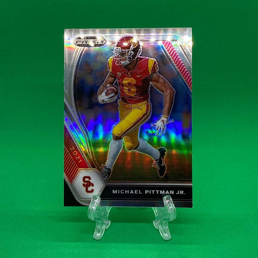 Raw Individual Card: 2021 Prizm Draft Picks Base Set, Silver - Michael Pittman Jr. (#72) - Hails Mary Cards