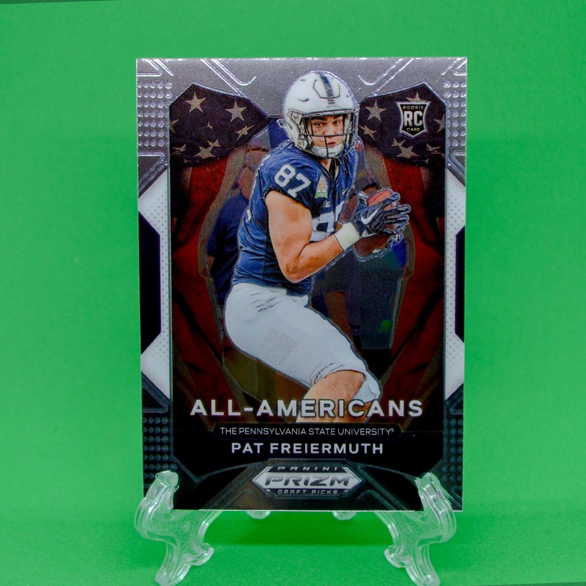 Raw Individual Card: 2021 Prizm Draft Picks Base Set(All American) - Pat Freiermuth (#184) - Hails Mary Cards