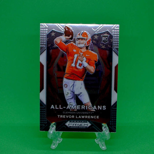Raw Individual Card: 2021 Prizm Draft Picks Base Set(All American) - Trevor Lawrence (#181) - Hails Mary Cards