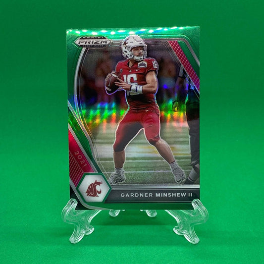 Raw Individual Card: 2021 Prizm Draft Picks Base Set(Base), Green - Gardner Minshew II (#10) - Hails Mary Cards