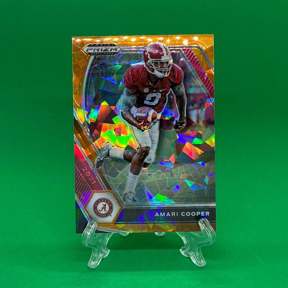 Raw Individual Card: 2021 Prizm Draft Picks Base Set(Base), Orange Ice - Amari Cooper (#36) - Hails Mary Cards