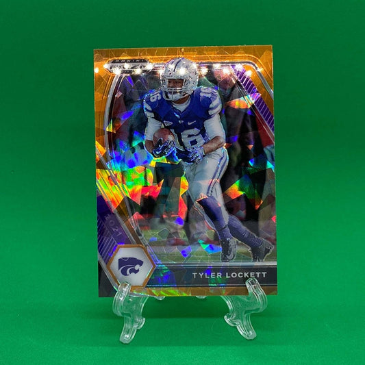 Raw Individual Card: 2021 Prizm Draft Picks Base Set(Base), Orange Ice - Tyler Lockett (#40) - Hails Mary Cards